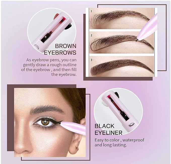 4-in-1 Multifunction Makeup Pen – All-in-One Beauty Tool