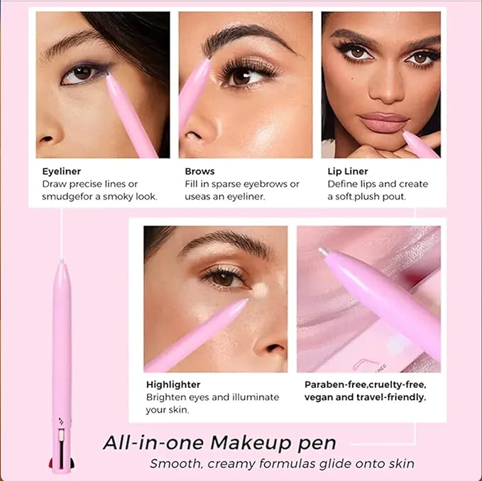 4-in-1 Multifunction Makeup Pen – All-in-One Beauty Tool