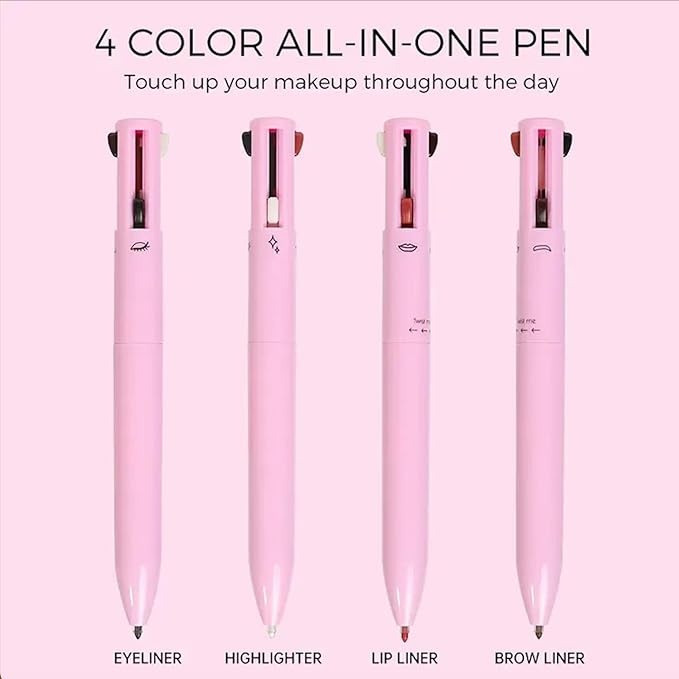 4-in-1 Multifunction Makeup Pen – All-in-One Beauty Tool