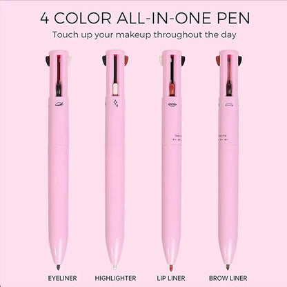 4-in-1 Multifunction Makeup Pen – All-in-One Beauty Tool