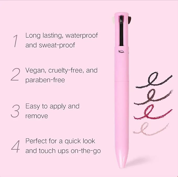 4-in-1 Multifunction Makeup Pen – All-in-One Beauty Tool