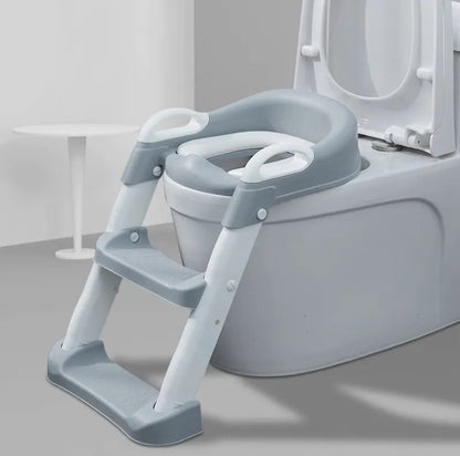 Adjustable Soft Toilet Ladder for Kids – Foldable Potty Training Seat