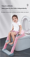 Adjustable Soft Toilet Ladder for Kids – Foldable Potty Training Seat