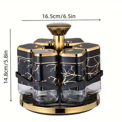 360° Rotating Spice Carousel Rack